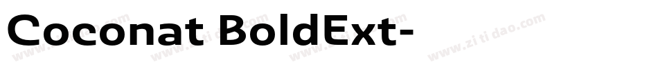 Coconat BoldExt字体转换